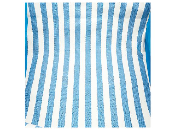 Hermès Hermes Blue Toile H Cannes GM Bianco - vista 7