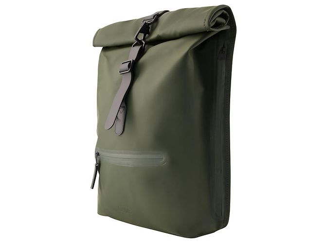 Rolltop-Rucksack – Rains – Synthetisch – Grün - Ansicht 2