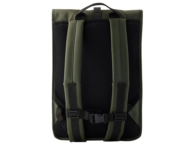 Rolltop-Rucksack – Rains – Synthetisch – Grün - Ansicht 3