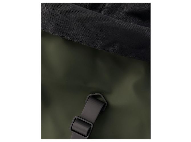 Rolltop-Rucksack – Rains – Synthetisch – Grün - Ansicht 4