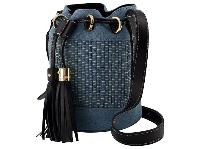 Borsa a tracolla Vicki - See By Chloé - Cotone - Denim Blu - vista 2