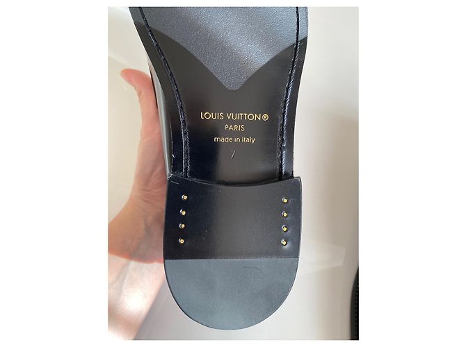 Mocassini Louis Vuitton Major in pelle nera Nero - vista 11