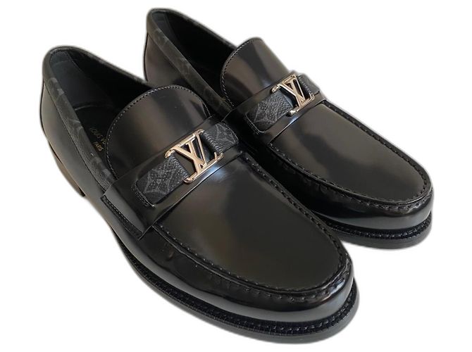 Mocassini Louis Vuitton Major in pelle nera Nero - vista 4