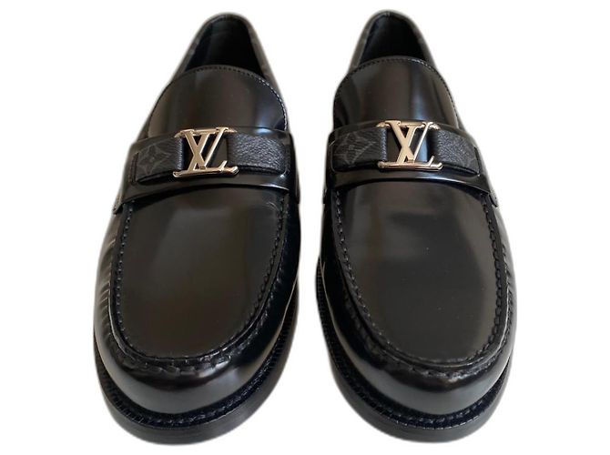 Mocassini Louis Vuitton Major in pelle nera Nero - vista 5