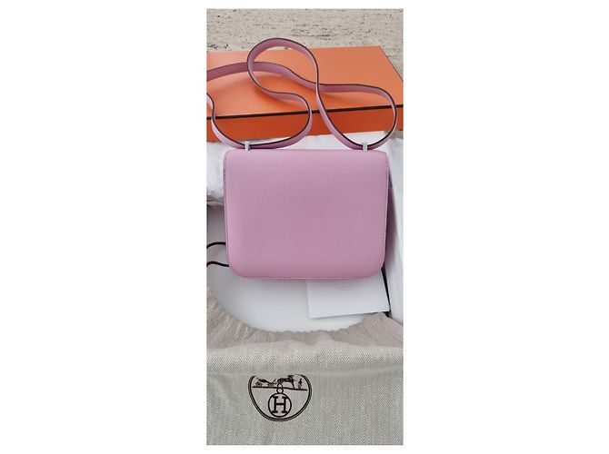 Hermès Hermes constance 18 Epsom Rosa - vista 2
