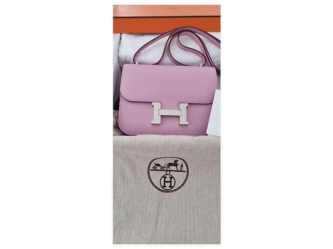 Hermès Hermes constance 18 Epsom Rosa - vista 3