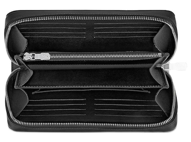 Louis Vuitton Zippy XL Monogram Eclipse Grey Cloth Wallet - view 2