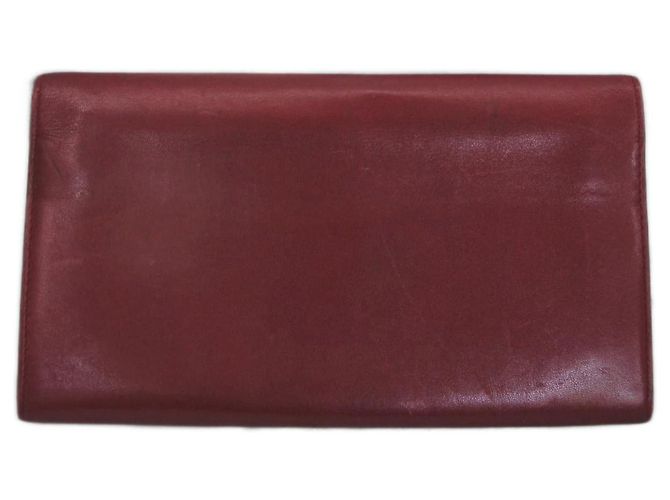 Cartera Cartier de piel rojo oscuro Burdeos - vista 3