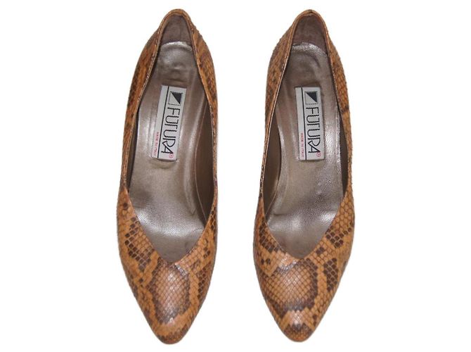Autre Marque Python Leather Pumps Heels 40.5 - view 2
