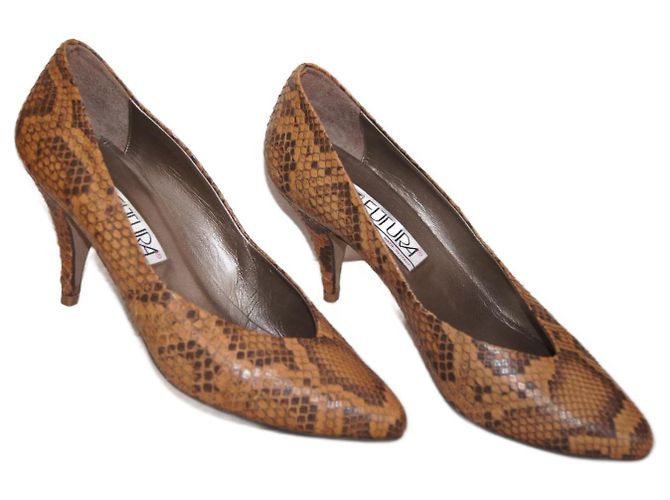 Autre Marque Python Leather Pumps Heels 40.5 - view 3