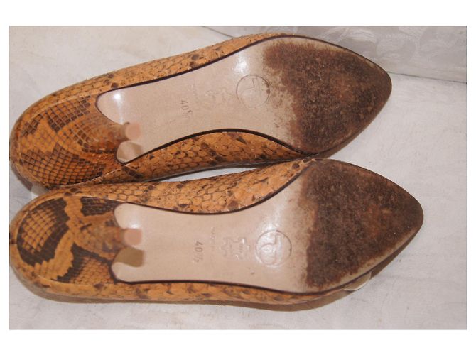 Autre Marque Python Leather Pumps Heels 40.5 - view 7