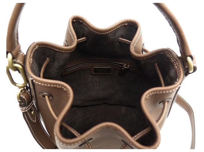 BORSA A MANO IN PELLE MARRONE SALSA SALSA MONOGRAM SECCHIELLO MICHAEL KORS - vista 6