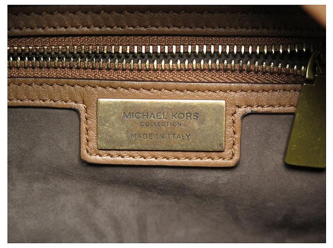 BORSA A MANO IN PELLE MARRONE SALSA SALSA MONOGRAM SECCHIELLO MICHAEL KORS - vista 7