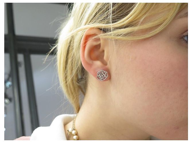 NEUN OHRRINGE VANESSA TUGENDHAFT LA ROSE DIAMANT ODER GOLD OHRRING Silber - Ansicht 11