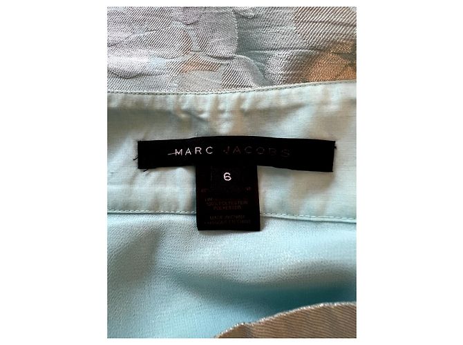 Marc Jacobs Saia Ocasional Feminina de Seda Azul com Acabamento em A 10 US 6 eu 38 Azul claro - vista 4