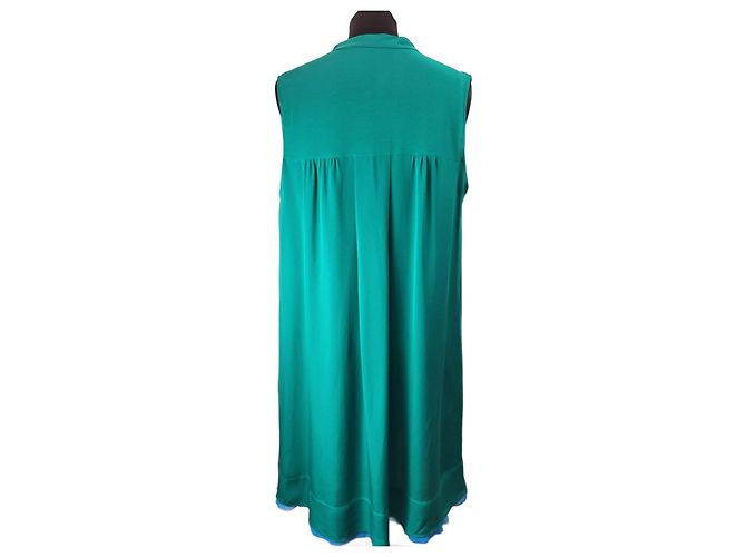 Joseph „Liv“ Seidenkreppkleid in Smaragdgrün - Ansicht 2