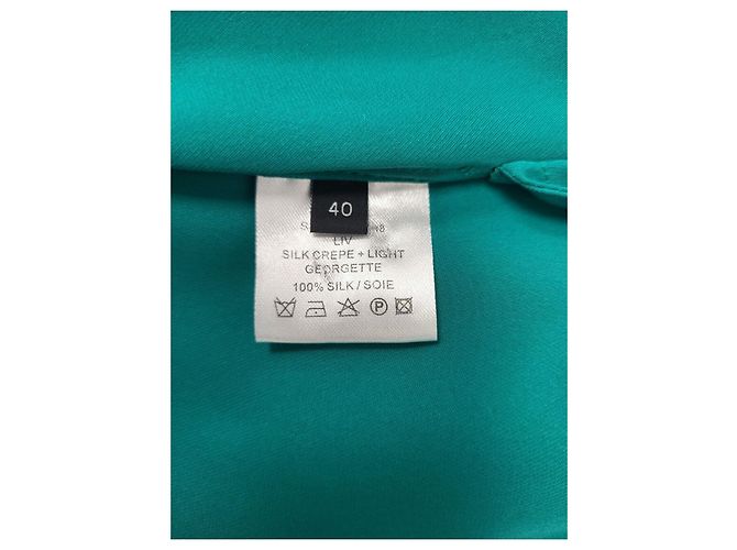 Joseph „Liv“ Seidenkreppkleid in Smaragdgrün - Ansicht 8