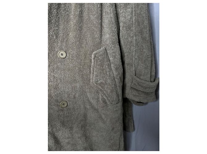 Trench Balenciaga in cotone color sabbia - vista 10