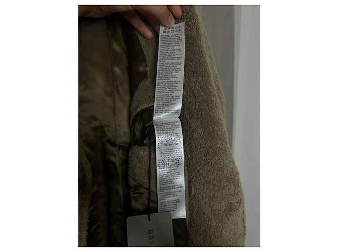 Trench Balenciaga in cotone color sabbia - vista 15