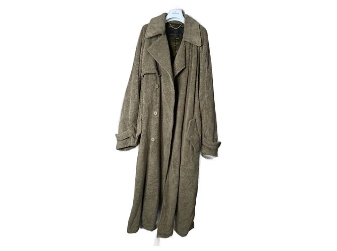 Trench Balenciaga in cotone color sabbia - vista 2