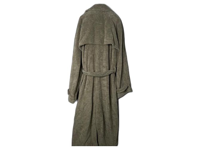 Trench Balenciaga in cotone color sabbia - vista 3
