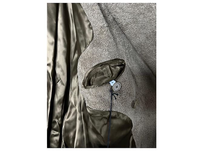 Trench Balenciaga in cotone color sabbia - vista 6