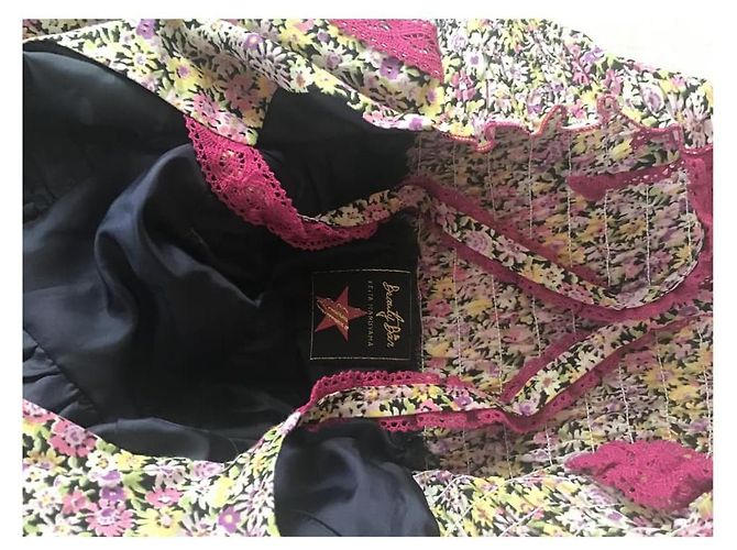 *** Keita Maruyama Vestido longo Rosa Multicor Laranja - vista 3