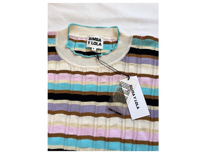 Conjunto de Falda y Top Bimba & Lola de Punto de Algodón Pastel Multicolor - vista 8