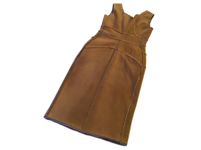 ***Chanel Schaffellkleid Hellbraun - Ansicht 2
