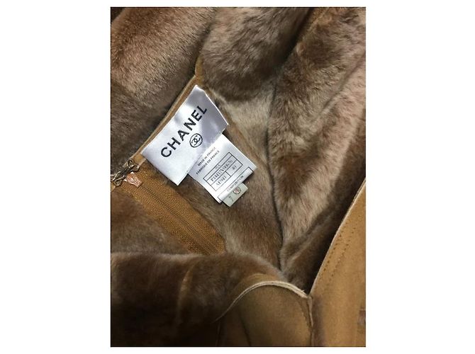 ***Chanel Schaffellkleid Hellbraun - Ansicht 5