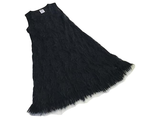 **Chanel Schwarzes Mohairkleid - Ansicht 3