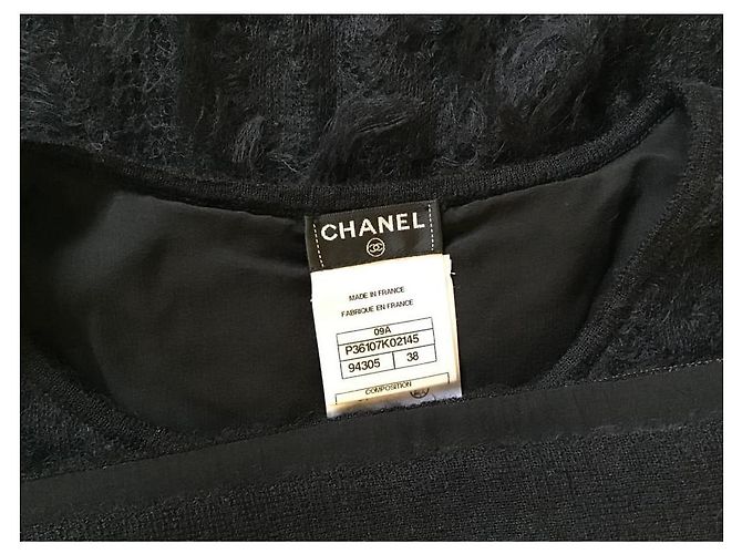 **Chanel Schwarzes Mohairkleid - Ansicht 7