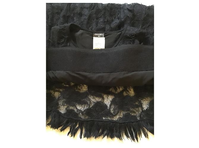 **Chanel Schwarzes Mohairkleid - Ansicht 8