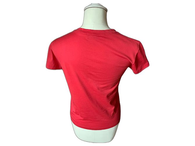 Camiseta Chanel Camellias de algodón rosa - vista 4