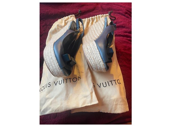 Espadrillas Louis Vuitton Blu Pelle 39 - vista 4