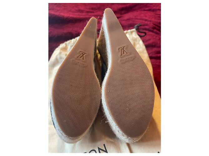 Espadrillas Louis Vuitton Blu Pelle 39 - vista 5