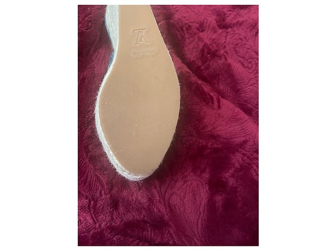Espadrillas Louis Vuitton Blu Pelle 39 - vista 9