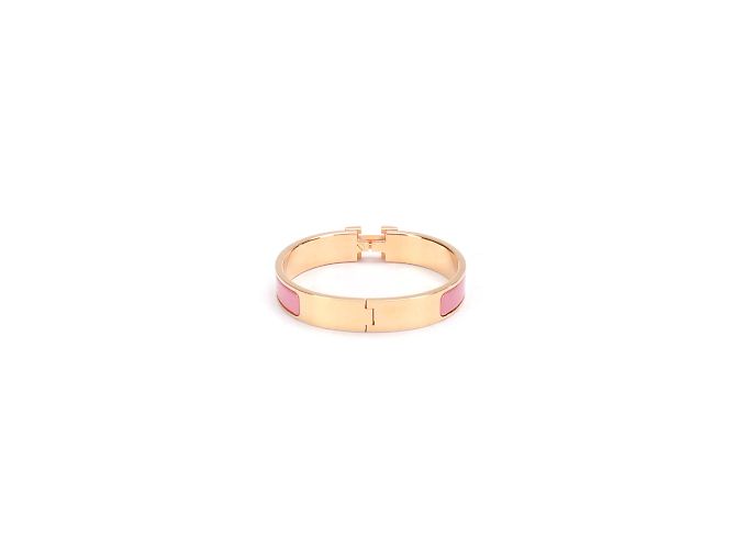 Hermès Pulseira Clic H Rosa - vista 5
