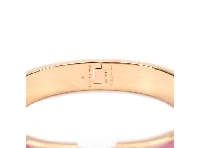 Hermès Pulseira Clic H Rosa - vista 6