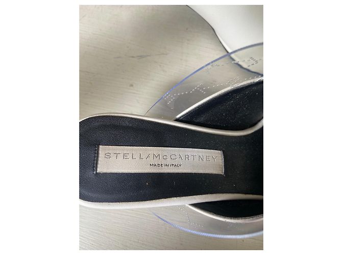 Stella Mc Cartney Mules Stella McCartney en cuir blanc à bout pointu - vue 5
