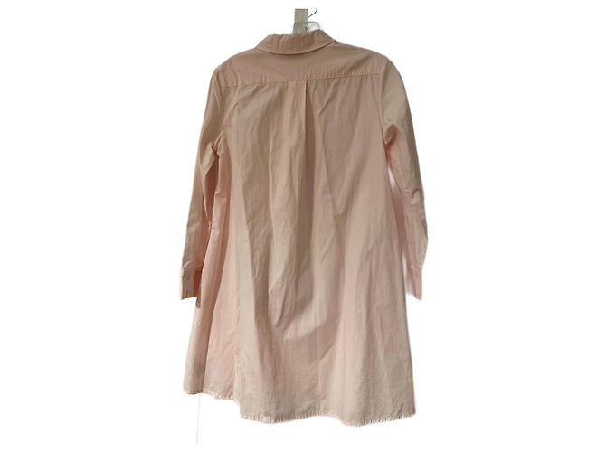 Topshop Hemdkleid aus rosa Baumwolle Größe 8 UK - Ansicht 2