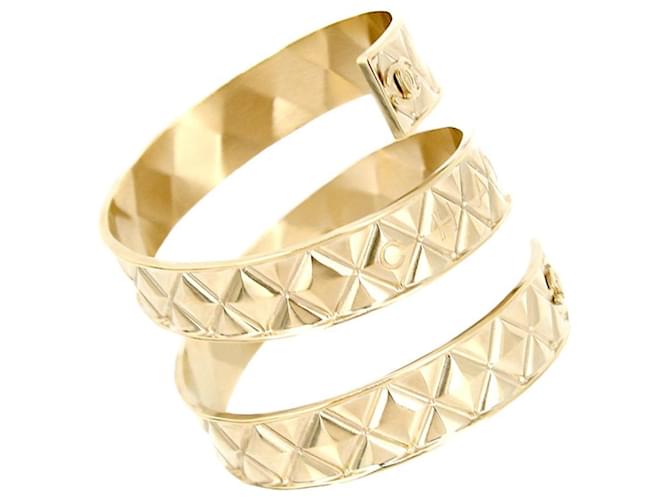Coco Crush * Bracciale Chanel CC Mark Logo Bangle Spiral D'oro - vista 3
