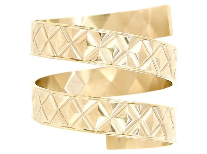 Coco Crush * Bracciale Chanel CC Mark Logo Bangle Spiral D'oro - vista 4