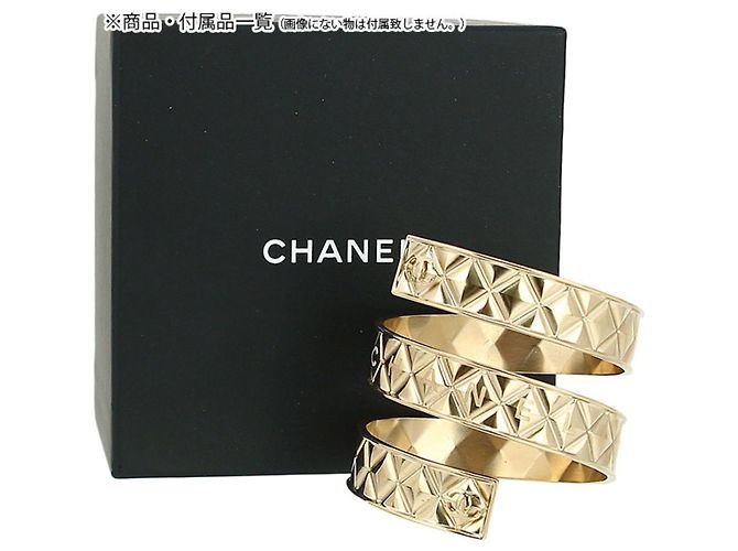 Coco Crush * Bracciale Chanel CC Mark Logo Bangle Spiral D'oro - vista 6