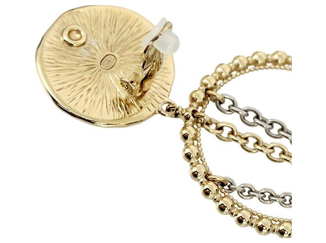 Coco Crush * Orecchini oscillanti a catena Chanel Cocomark Argento D'oro - vista 2