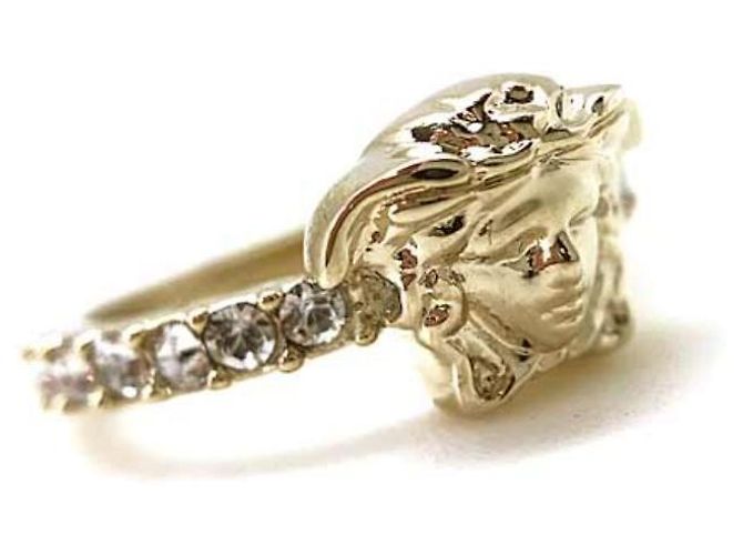 * Anello con logo Medusa VERSACE D'oro - vista 2