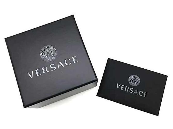 Pulseira Versace Preta e Dourada de Metal Preto Dourado - vista 6