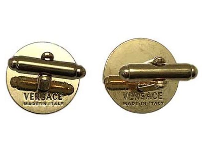 * Gemelli VERSACE Gemelli da uomo in resina Medusa Versace Nero Gold hardware - vista 4