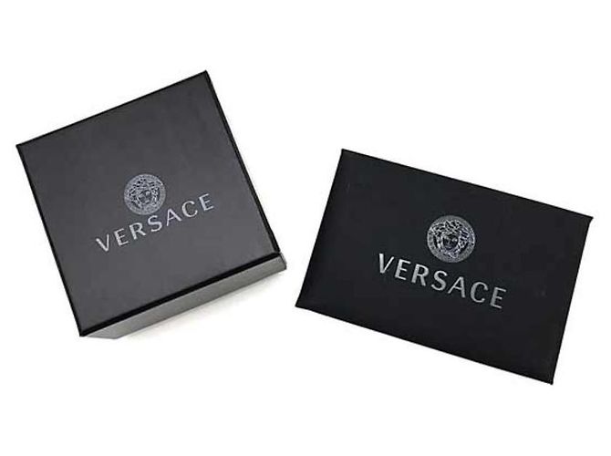 * Gemelli VERSACE Gemelli da uomo in resina Medusa Versace Nero Gold hardware - vista 5