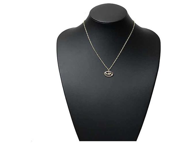 Collana Coach in metallo dorato D'oro - vista 5